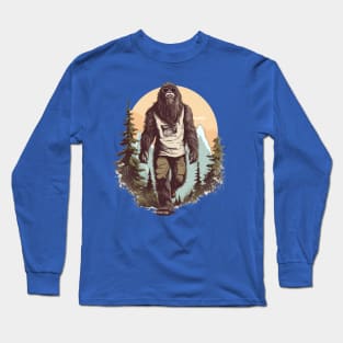 Dope Sasquatch in Nature Long Sleeve T-Shirt